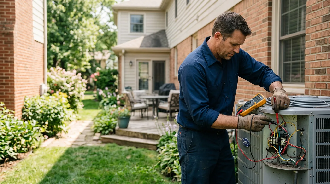 HVAC technician working near Burnside, KY
